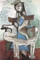 Jacqueline y el perro afgano 1959 cubismo Pablo Picasso